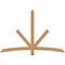 Ekena Millwork Alberta Smooth Timber Gable Bracket, Western Red Cedar, 72"W x 48"H x 3 1/2"D x 3 1/2"F, 16/12 Pitch GBW072X48X0404ALB00SWR - alternate 1
